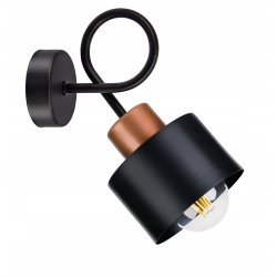 LAMPA KINKIET E27 ścienny stały loft metal KUBEK