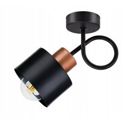 LAMPA KINKIET E27 ścienny stały loft metal KUBEK