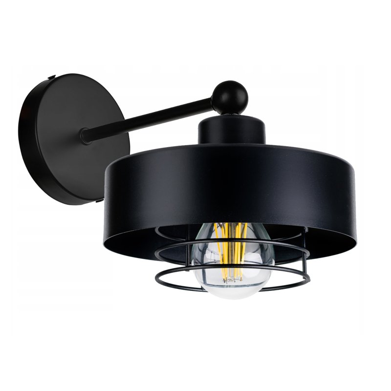 LAMPA KINKIET ścienny stały loft metal KUBEK 20 +