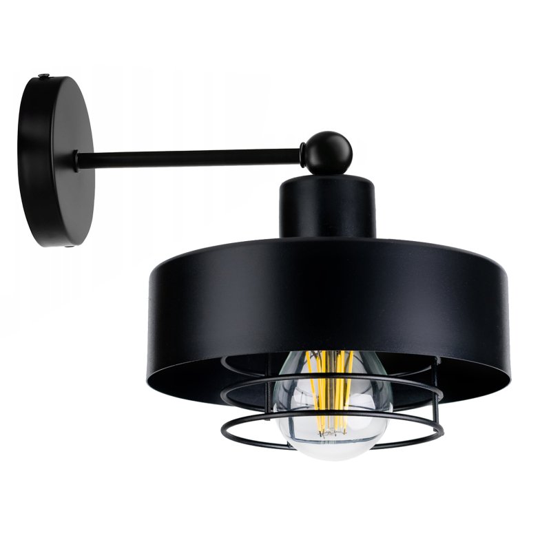 LAMPA KINKIET ścienny stały loft metal KUBEK 20 +