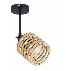 LAMPA KINKIET ścienny ruchomy loft SPRĘŻYNA Drewno