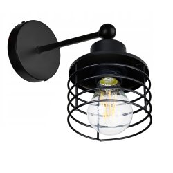 LAMPA KINKIET E27 ścienny stały loft drut SPRĘŻYNA