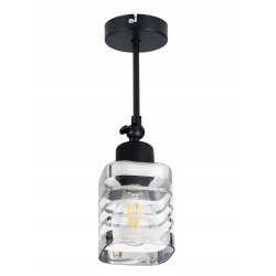 LAMPA KINKIET ścienny ruchomy loft klosz SZKLANY