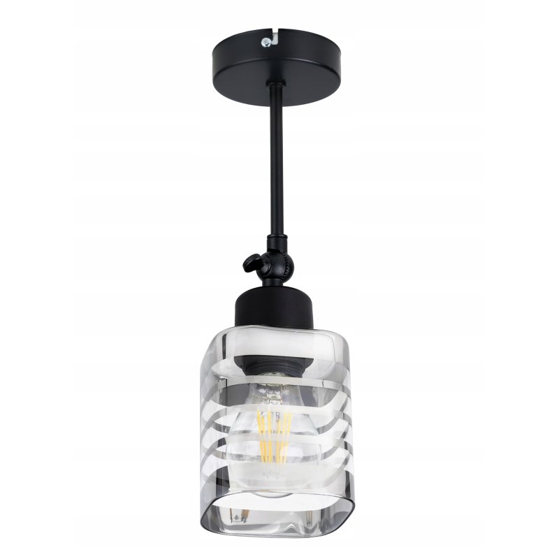 LAMPA KINKIET ścienny ruchomy loft klosz SZKLANY