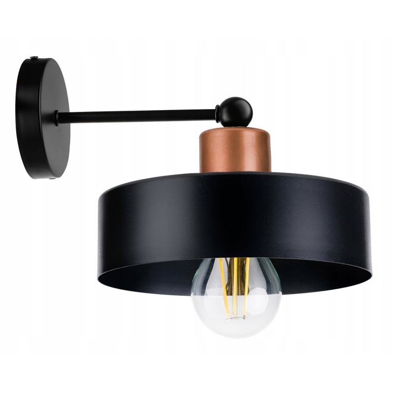 LAMPA KINKIET ścienny stały loft metal KUBEK 20