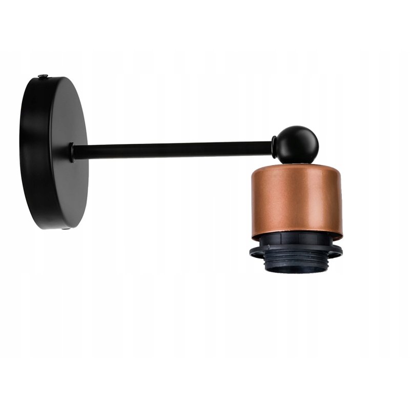 LAMPA KINKIET ścienny stały loft metal KUBEK 20