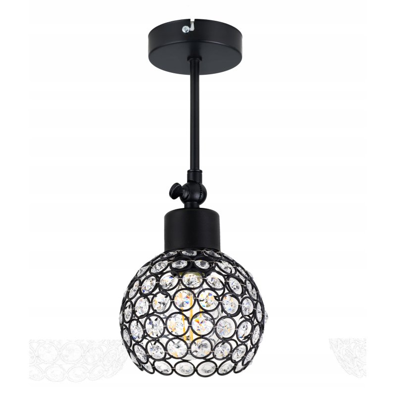 LAMPA KINKIET ścienny ruchomy LOFT Klosz KRYSZTAŁ