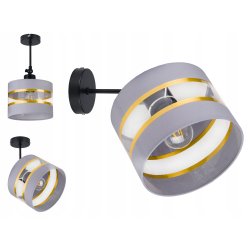 LAMPA KINKIET ścienny regulowany LOFT ABAŻUR 20cm