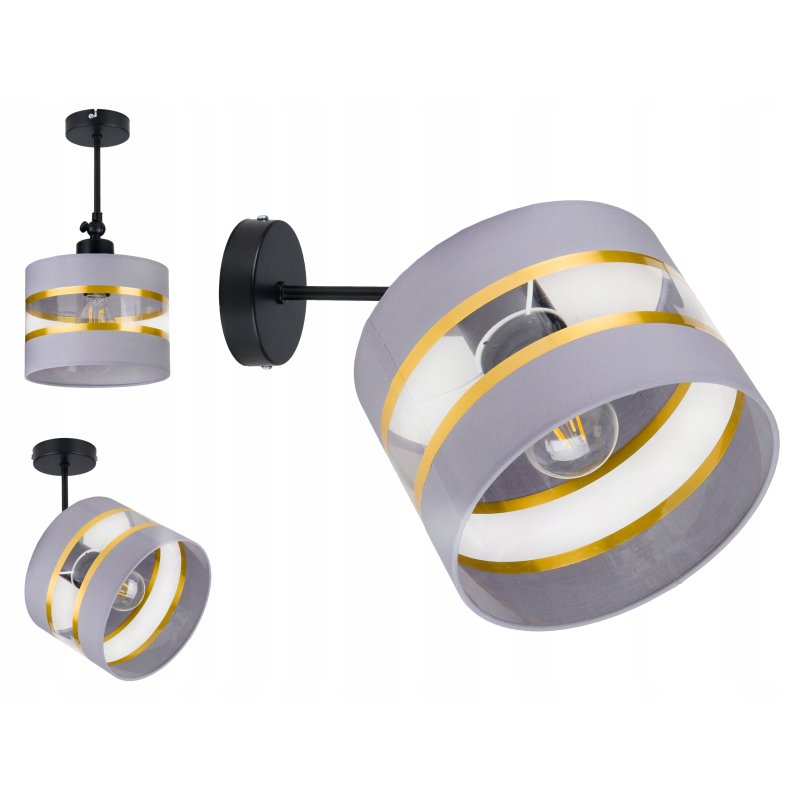 LAMPA KINKIET ścienny regulowany LOFT ABAŻUR 20cm