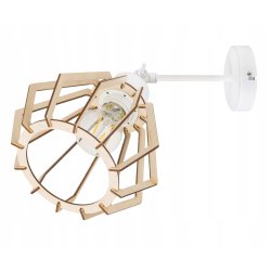 LAMPA KINKIET E27 ścienny regulowany loft Drewno