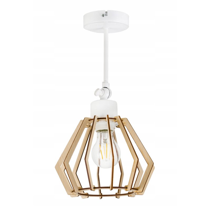LAMPA KINKIET E27 ścienny regulowany loft Drewno
