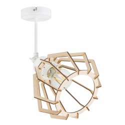 LAMPA KINKIET E27 ścienny regulowany loft Drewno