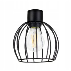 LAMPA KINKIET E27 ścienny stały loft drut KULA