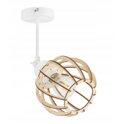 LAMPA KINKIET E27 ścienny regulowany loft Drewno