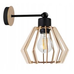 LAMPA KINKIET ścienny stały loft BRYLANT Drewno