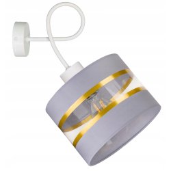LAMPA KINKIET ścienny STAŁY E27 Abażur paski 20cm