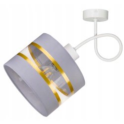 LAMPA KINKIET ścienny STAŁY E27 Abażur paski 20cm