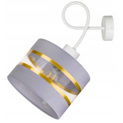 LAMPA KINKIET ścienny STAŁY E27 Abażur paski 20cm