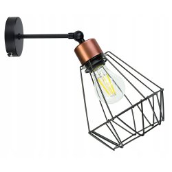 LAMPA KINKIET ŚCIENNY regulowany loft BRYLANT drut