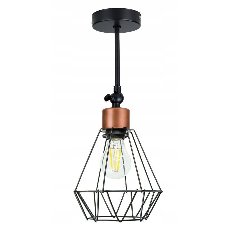LAMPA KINKIET ŚCIENNY regulowany loft BRYLANT drut
