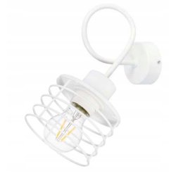 LAMPA KINKIET E27 ścienny stały loft drut SPRĘŻYNA