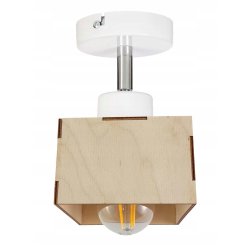 LAMPA KINKIET ścienny ruchomy loft drewno kubek 1