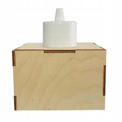 LAMPA KINKIET E27 ścienny stały loft drewno kubek