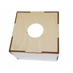 LAMPA KINKIET E27 ścienny stały loft drewno kubek