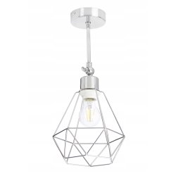 LAMPA KINKIET ścienny ruch loft drut na E27 chrom