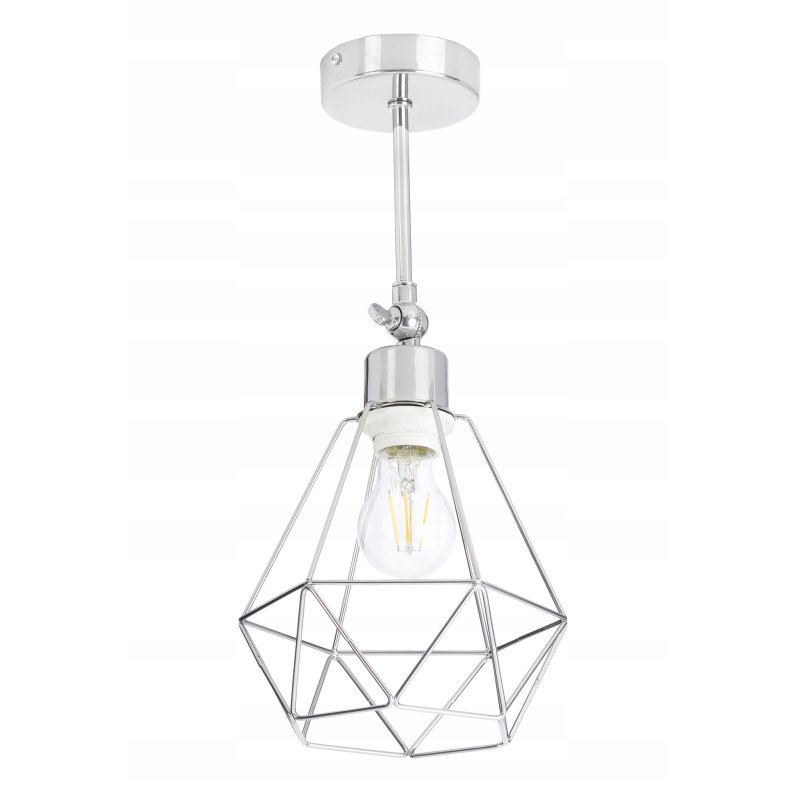LAMPA KINKIET ścienny ruch loft drut na E27 chrom