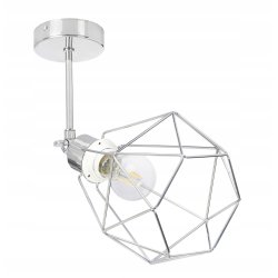 LAMPA KINKIET ścienny ruch loft drut na E27 chrom
