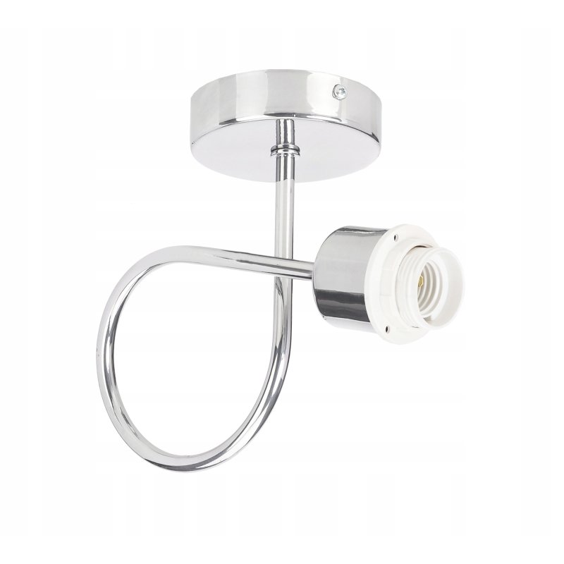 LAMPA KINKIET ścienny stały loft drut na E27 chrom