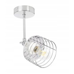 LAMPA KINKIET ścienny ruch loft drut na E27 chrom