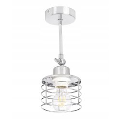 LAMPA KINKIET ścienny ruch loft drut na E27 chrom