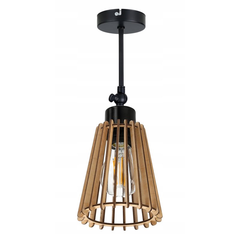 LAMPA kinkiet E27 ścienny ruch loft Drewno eko