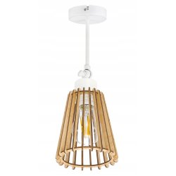 LAMPA kinkiet na E27 ścienny ruch loft Drewno eko