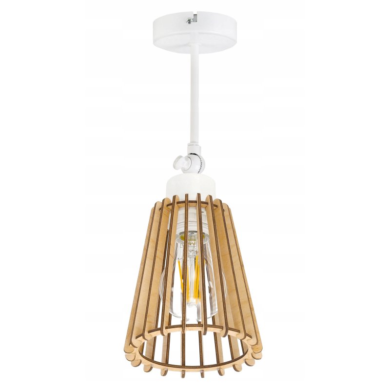 LAMPA kinkiet na E27 ścienny ruch loft Drewno eko