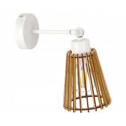 LAMPA kinkiet na E27 ścienny ruch loft Drewno eko