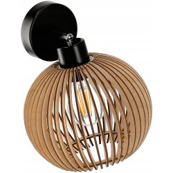 LAMPA KINKIET na E27 ścienny ruch loft KULA Drewno
