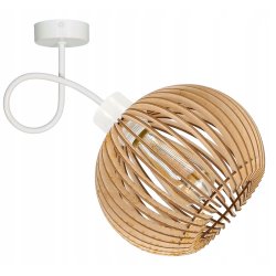 LAMPA KINKIET E27 ścienny stały loft KULA Drewno