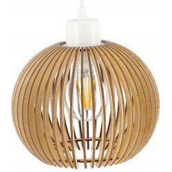 LAMPA KINKIET E27 ścienny stały loft KULA Drewno