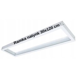 Ramka natynk natynkowa do paneli led 30x120 biała