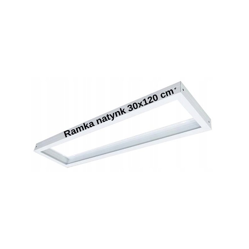 Ramka natynk natynkowa do paneli led 30x120 biała