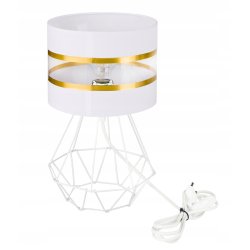 Lampka nocna Lampa stołowa loft na led E27 Abażur