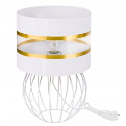 Lampka nocna Lampa stołowa loft na led E27 Abażur