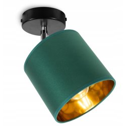 LAMPA KINKIET ścienny regulowany LOFT ABAŻUR złoty