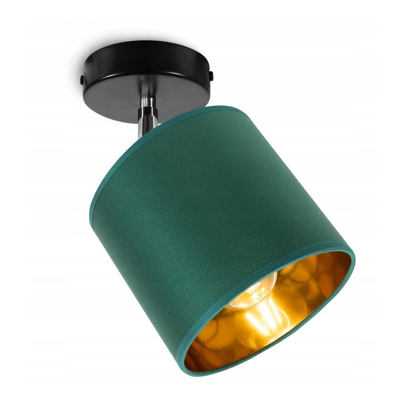 LAMPA KINKIET ścienny regulowany LOFT ABAŻUR złoty