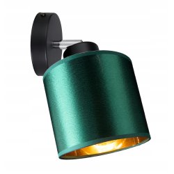 LAMPA KINKIET ścienny regulowany LOFT ABAŻUR złoty