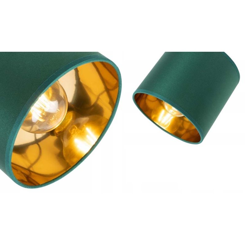 LAMPA KINKIET ścienny stały E27 LOFT abażur złoty