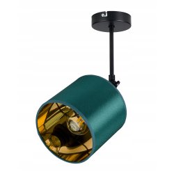 LAMPA KINKIET ścienny regulowany LOFT ABAŻUR złoty